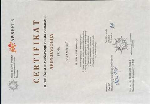 сертификат-апипедагогија